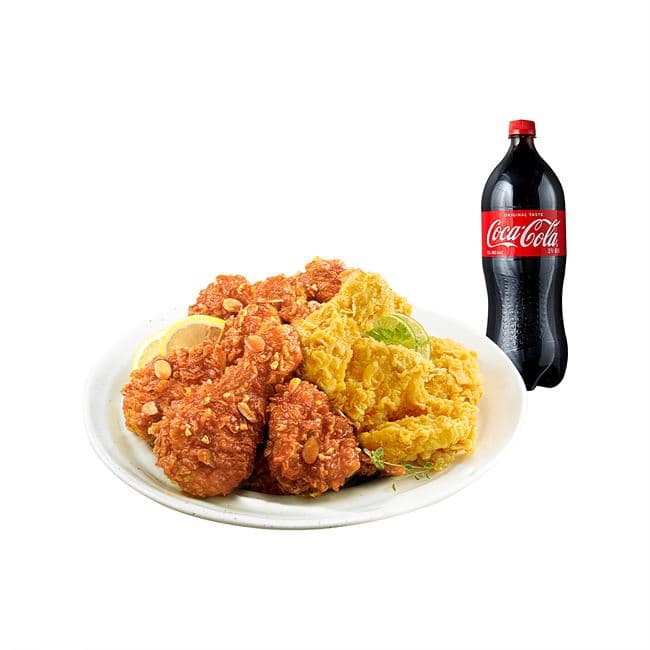 BHC 후라이드반/양념반+콜라1.25L